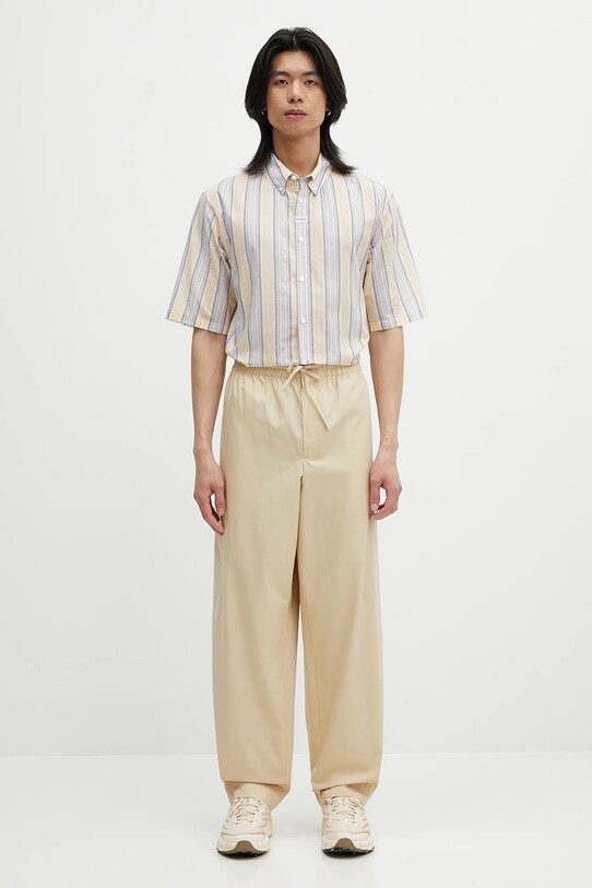 Kenzo pantaloni de bumbac FF55PA5019SC.11 bej