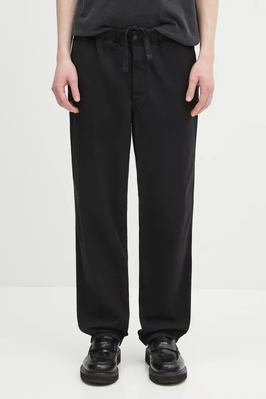 Norse Projects spodnie Ezra Light Stretch gładkie czarny N25.0369.9999