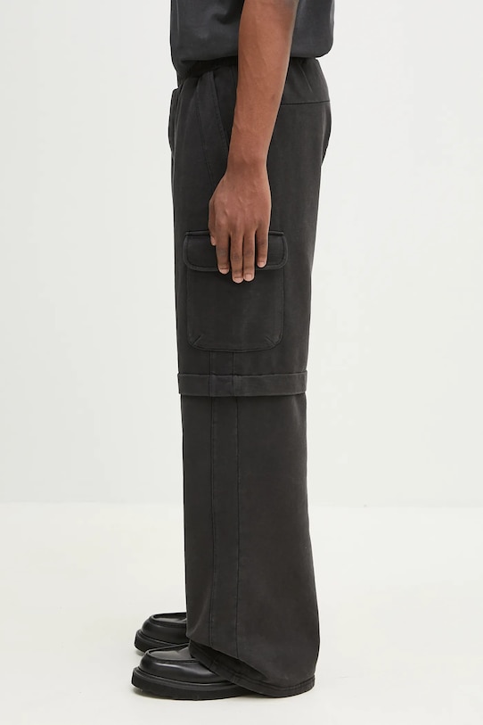 Daily Paper spodnie dresowe bawełniane Garment Wash Pants 2511010 czarny SS25