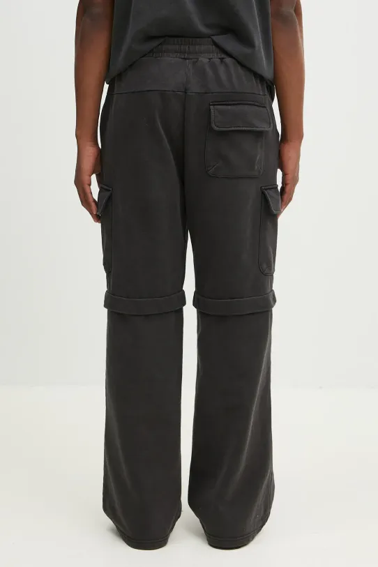 Îmbrăcăminte Daily Paper pantaloni de trening din bumbac Garment Wash Pants 2511010 negru