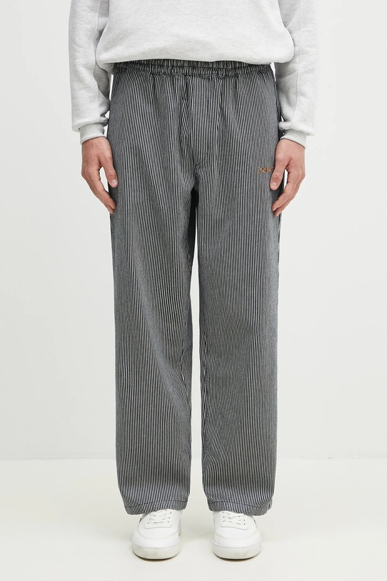 No Problemo spodnie bawełniane Mini Problemo Work Pant - Denim wzorzyste niebieski NP3011303