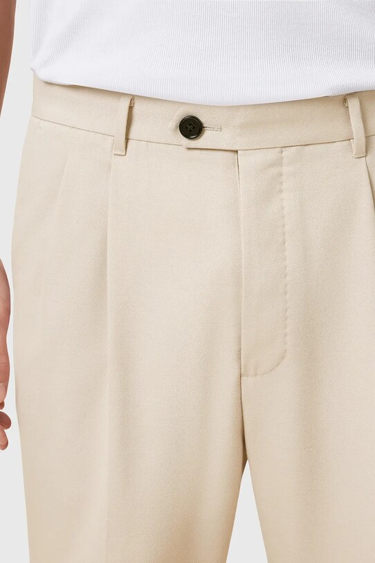 Îmbrăcăminte AllSaints pantaloni din lana TALLIS M032TB bej