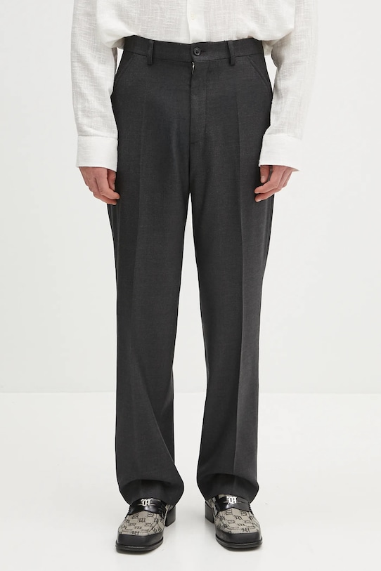 Our Legacy spodnie wełniane Chino 22 wełna czarny M2254CP