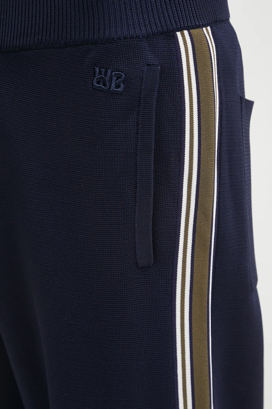 Wales Bonner pantaloni tuta Tide Track blu navy US25KN35.KN05.599