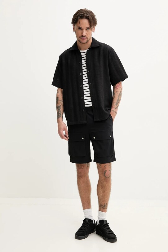 Resteröds pantaloni scurți Malone shorts 55251.6441 negru SS25