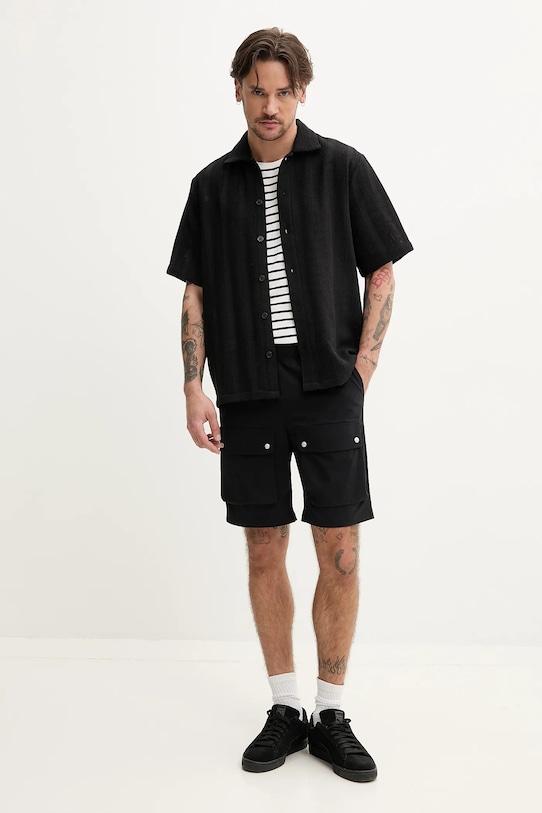 Resteröds szorty Malone shorts 55251.6441 czarny SS25