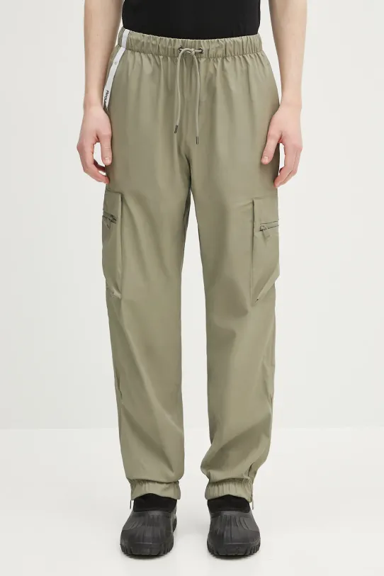 Rains spodnie Cargo Rain Pants Regular W3 tkanina zielony 18850.108