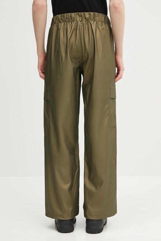 Odzież Rains spodnie Cargo Rain Pants Wide W3 18990.105 zielony