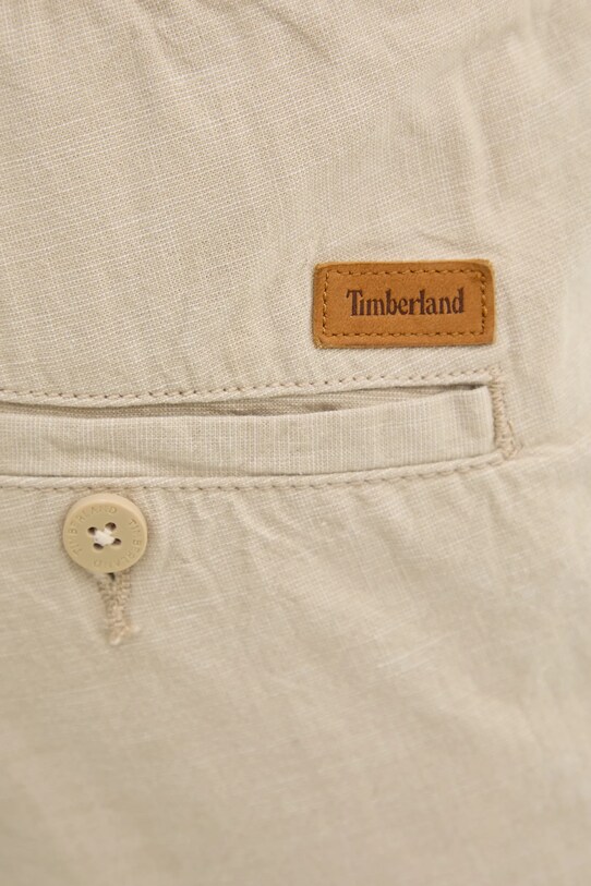 Timberland spodnie bawełniane beżowy TB0A2F6BEOH1