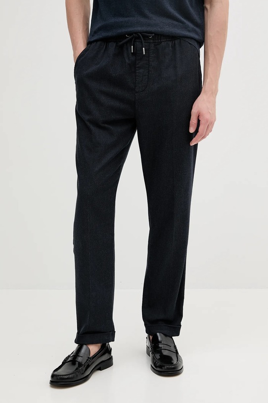 Nohavice Guess látka tmavomodrá M5RB79.WGXY1