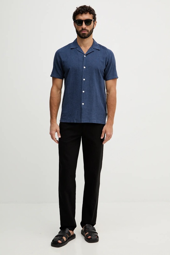 Lindbergh spodnie lniane 30.008023 czarny SS26