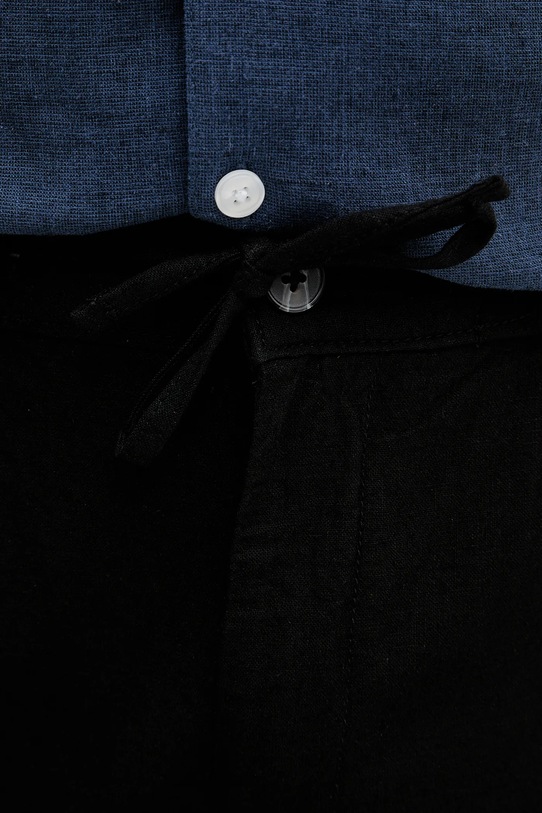 Lindbergh spodnie lniane czarny 30.008023