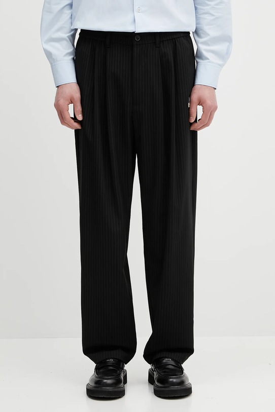 Nohavice Evisu Striped Taper Fit s elastanom čierna 2ESHTM5PT1061