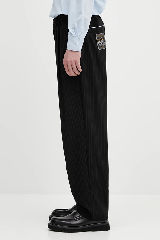 Nohavice Evisu Striped Taper Fit 2ESHTM5PT1061 čierna SS25