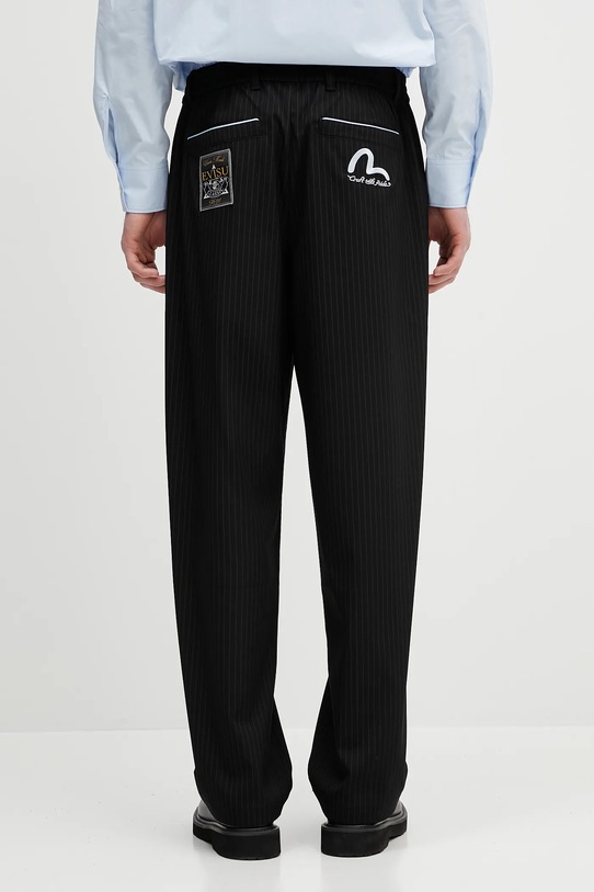 Nohavice Evisu Striped Taper Fit čierna 2ESHTM5PT1061