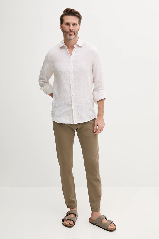 Joop! pantaloni din amestec de in 30041951 verde SS25