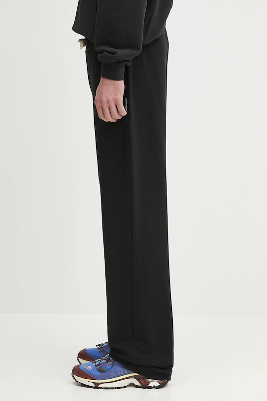 Palm Angels pantaloni de trening din bumbac Classic Logo Emb PMCH022C99FLE0011003 negru SS25