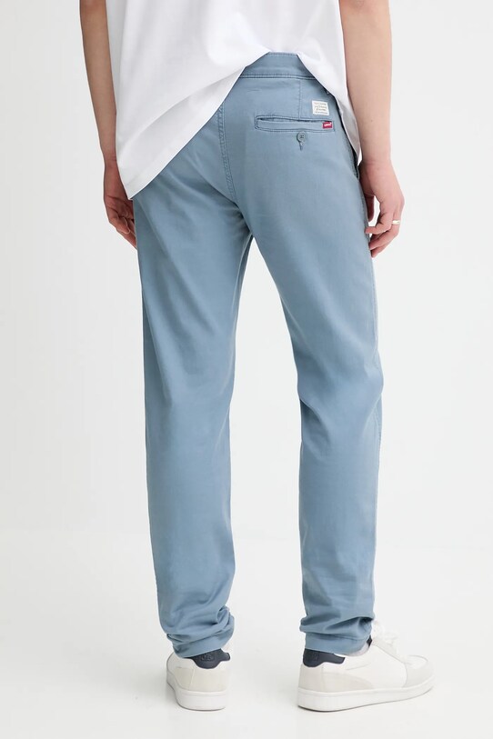 Îmbrăcăminte Levi's pantaloni din amestec de in XX CHINO STD II 17196.0155 albastru
