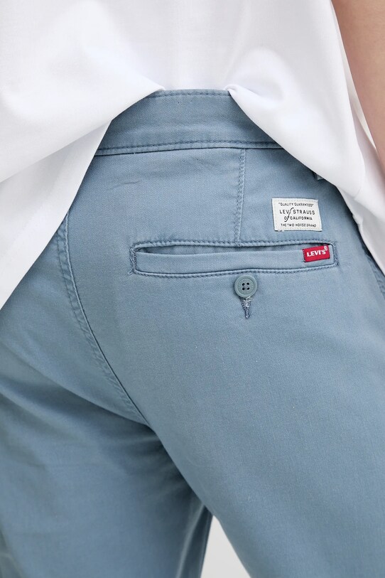 Levi's pantaloni din amestec de in XX CHINO STD II albastru 17196.0155