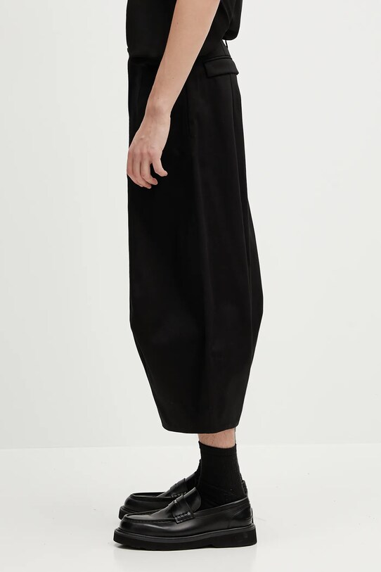 Hlače Ader Error Apparel-Bottom BO01SSSA0206BK crna SS25