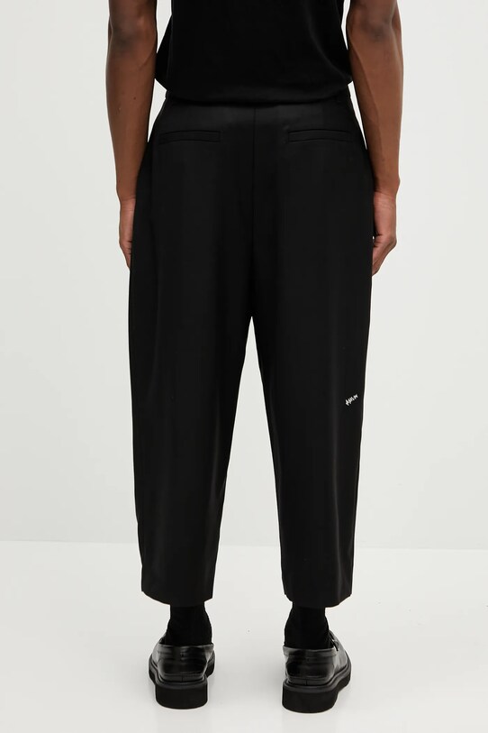 Ρούχα Μάλλινο παντελόνι Ader Error Apparel-Bottom BO42FYSA0101BK μαύρο