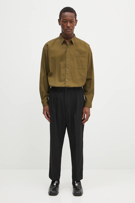 Hlače NEIGHBORHOOD Two Tuck Pants 242SPNH.PTM07 crna