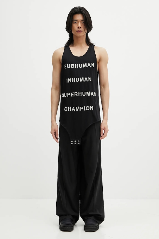 Панталон с вълна 032C '032C Office Attire' черен S25.MRW.0903.000