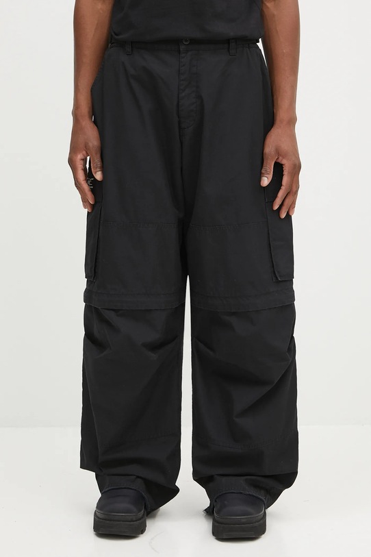 Памучен панталон 032C 'Intermission' памук черен S25.URW.1001.000