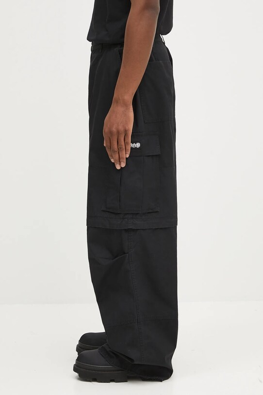 Памучен панталон 032C 'Intermission' S25.URW.1001.000 черен SS25