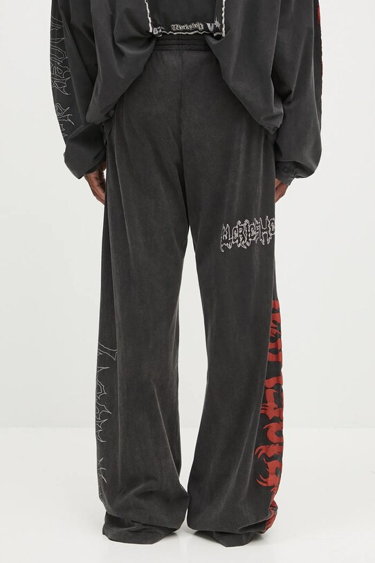 Abbigliamento 032C pantaloni tuta di cotone 'Telepresence' S25.URC.0761.050 nero