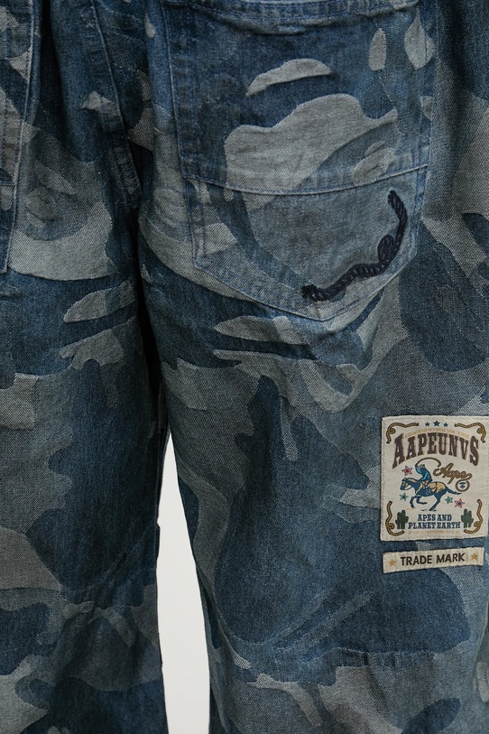 Τζιν παντελόνι AAPE Main Woven μπλε AAPPTMB681XAO