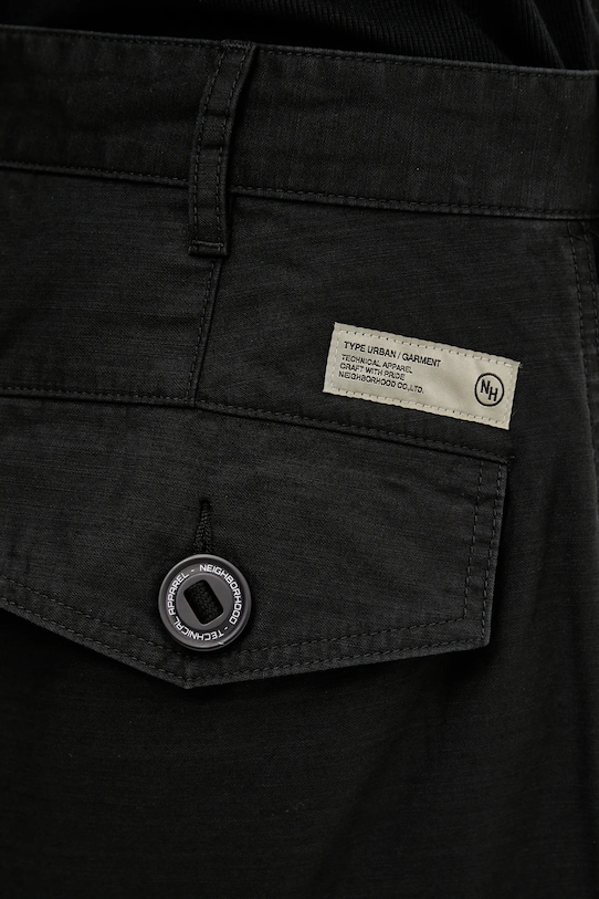 Бавовняні штани NEIGHBORHOOD Wide Cargo Pants 251SPNH.PTM06 чорний