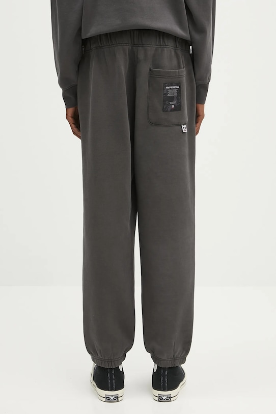 Ρούχα Βαμβακερό παντελόνι AAPE Now Sweat AAPPTMB627XXN μαύρο