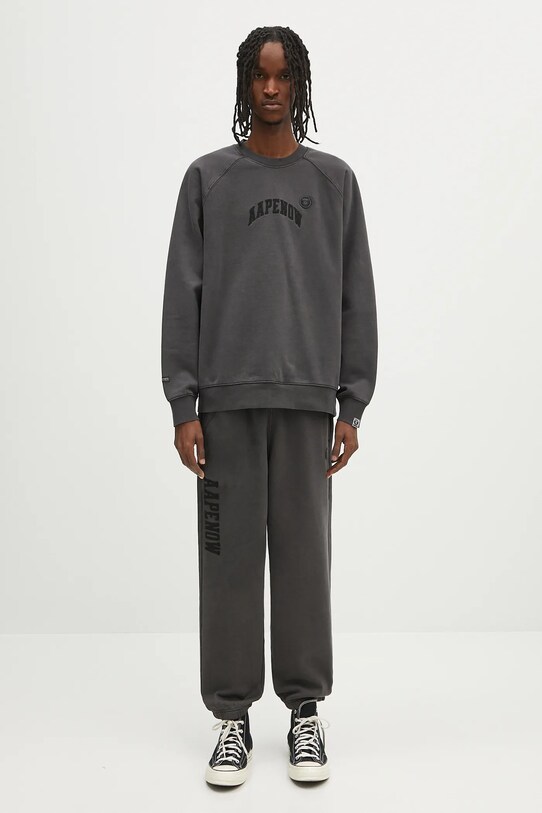 AAPE spodnie dresowe bawełniane Now Sweat AAPPTMB627XXN
