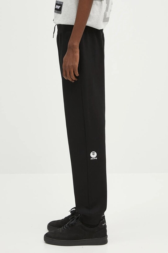 Tepláky AAPE Main Sweat AAPPTMB637XXN čierna SS25