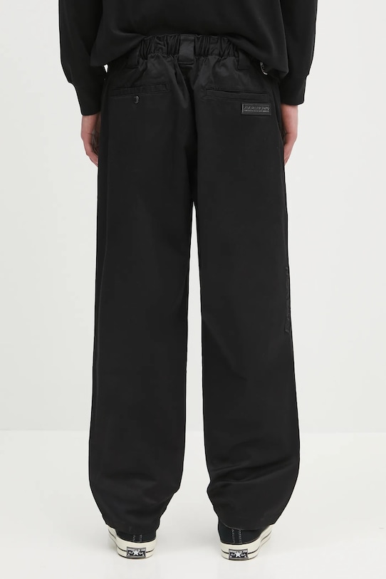 Παντελόνι AAPE Now Woven AAPPTMB619XXN μαύρο SS25