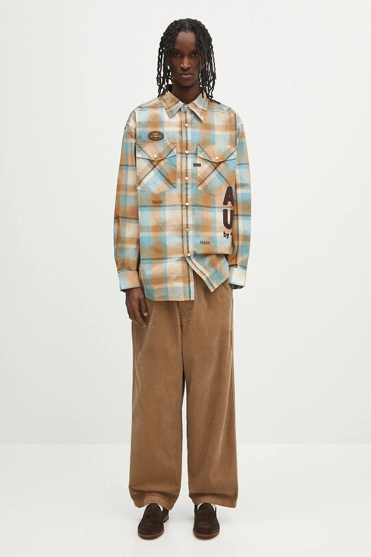 Hlače od samta AAPE Now Woven AAPPTMB620XXN