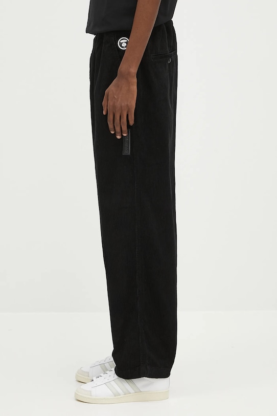 AAPE κοτλέ παντελόνι Now Woven AAPPTMB620XXN μαύρο SS25