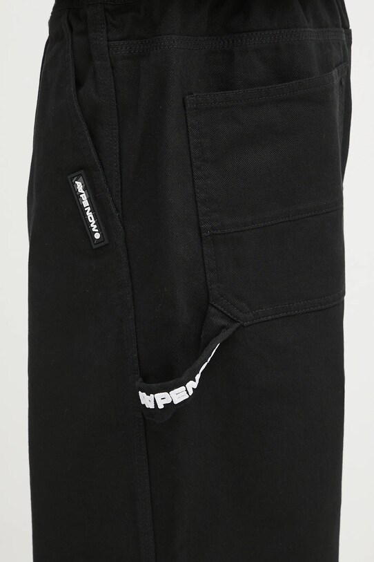 AAPE jeans Now Woven negru AAPPTMB624XXN