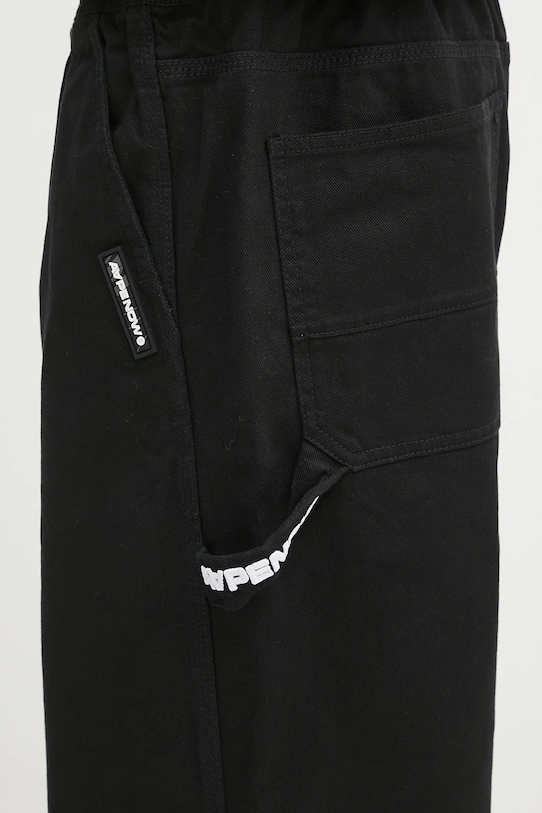 AAPE jeansy Now Woven czarny AAPPTMB624XXN