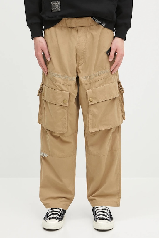 Παντελόνι AAPE Main Woven ίσιο μπεζ AAPPTMB633XXN