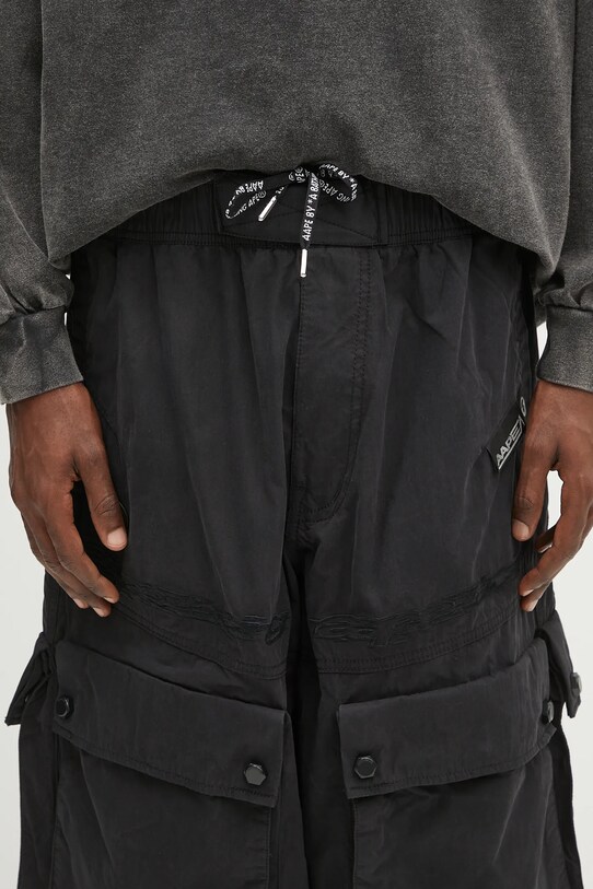 AAPE trousers Main Woven black AAPPTMB633XXN