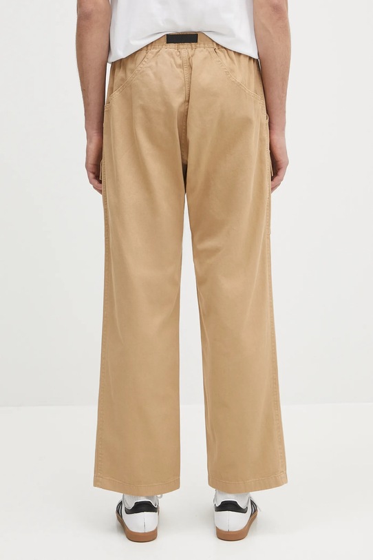 Odzież Gramicci spodnie bawełniane Front Cargo Pant G5SM.P089 beżowy