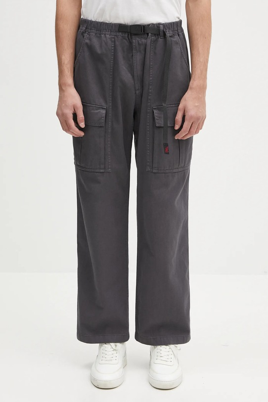 Bombažne hlače Gramicci Front Cargo Pant Tkanina siva G5SM.P089