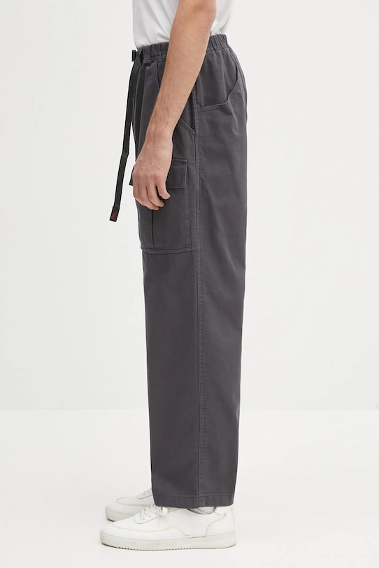 Памучен панталон Gramicci Front Cargo Pant G5SM.P089 сив SS25