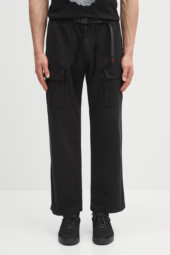 Βαμβακερό παντελόνι Gramicci Front Cargo Pant cargo μαύρο G5SM.P089