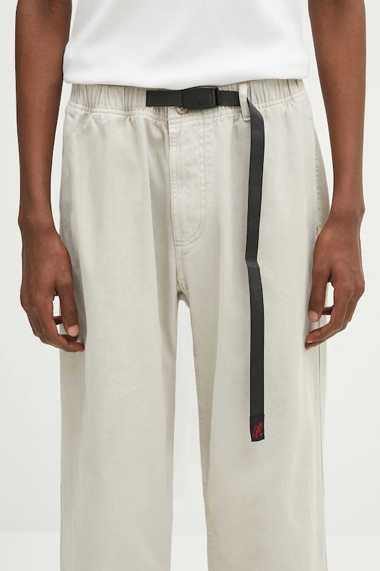 Βαμβακερό παντελόνι Gramicci Pant Straight Fit γκρί G116.OGT