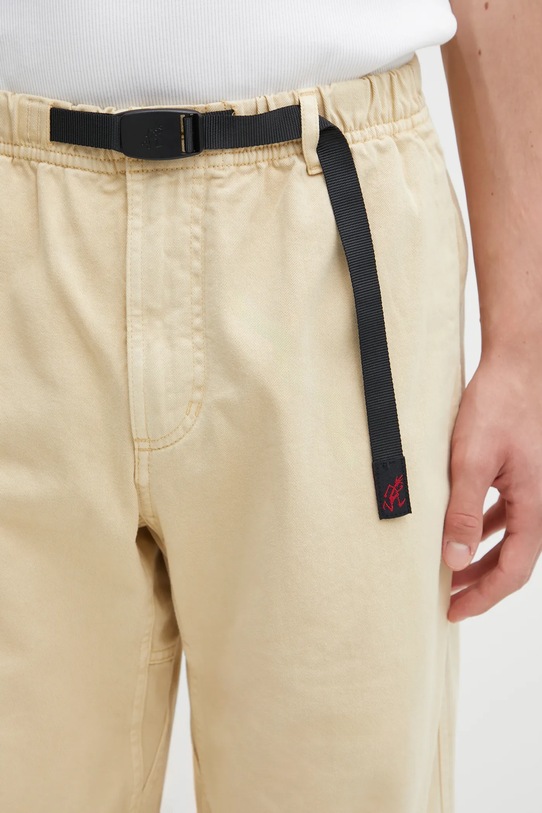 Gramicci spodnie bawełniane Pant Straight Fit beżowy G116.OGT