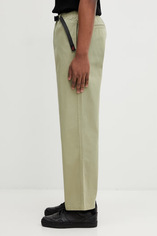 Bavlněné kalhoty Gramicci Pant Straight Fit G116.OGT zelená AW25