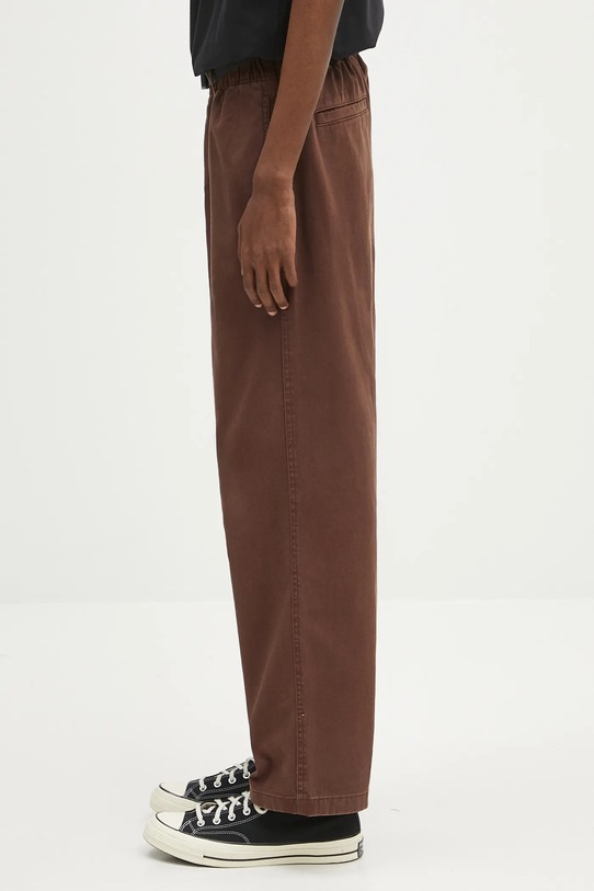 Bavlněné kalhoty Gramicci Pant Straight Fit G116.OGT hnědá AW25